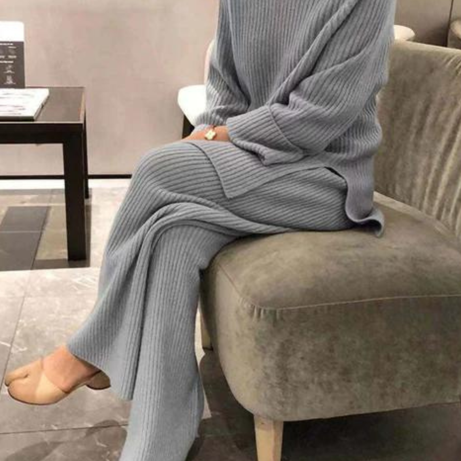 Ensemble pull-culotte décontracté et pantalon - Samantha Evani Paris