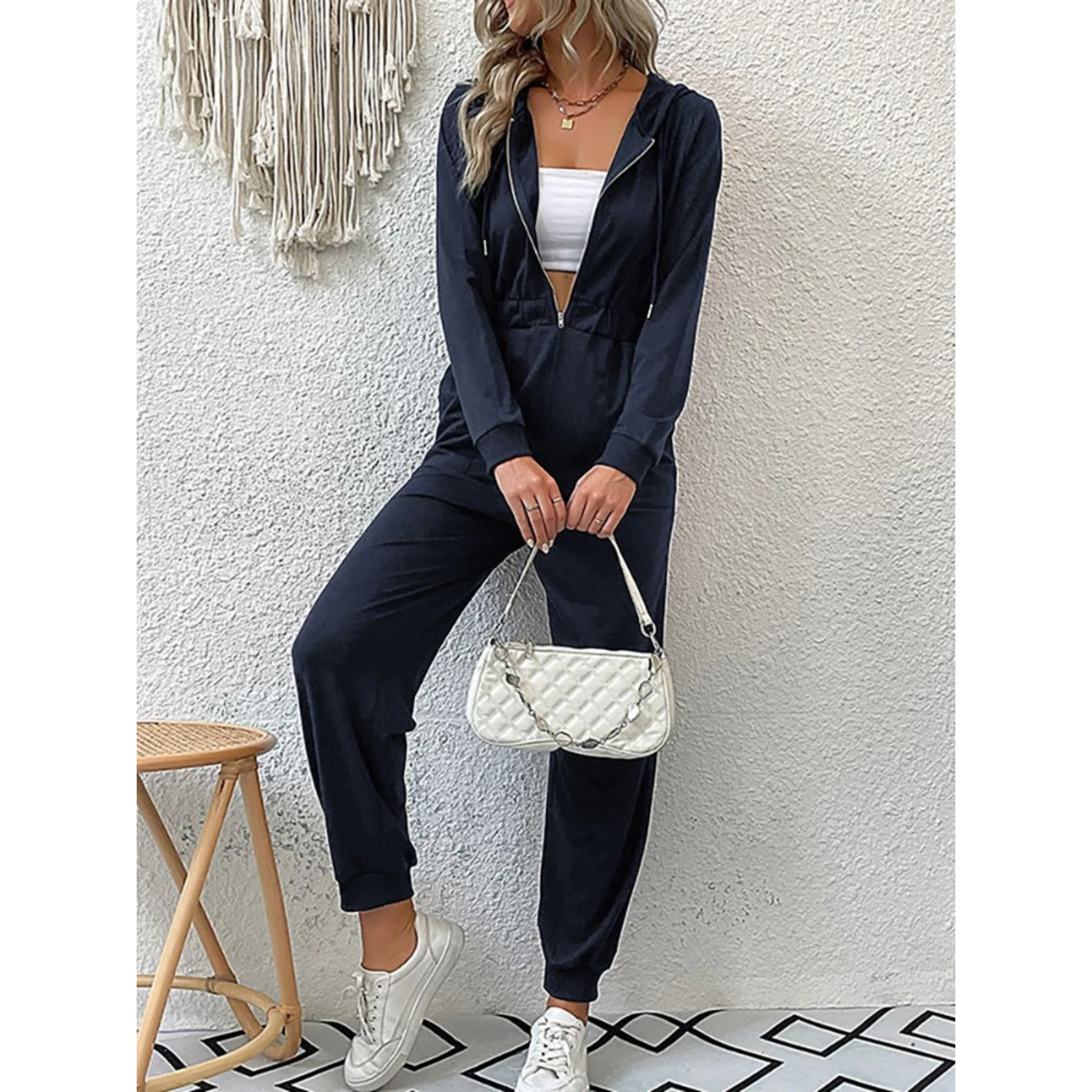 Ladies Luxury Retro Jumpsuit Survêtement & Jogging | Parfait à porter tous les jours Evani Paris