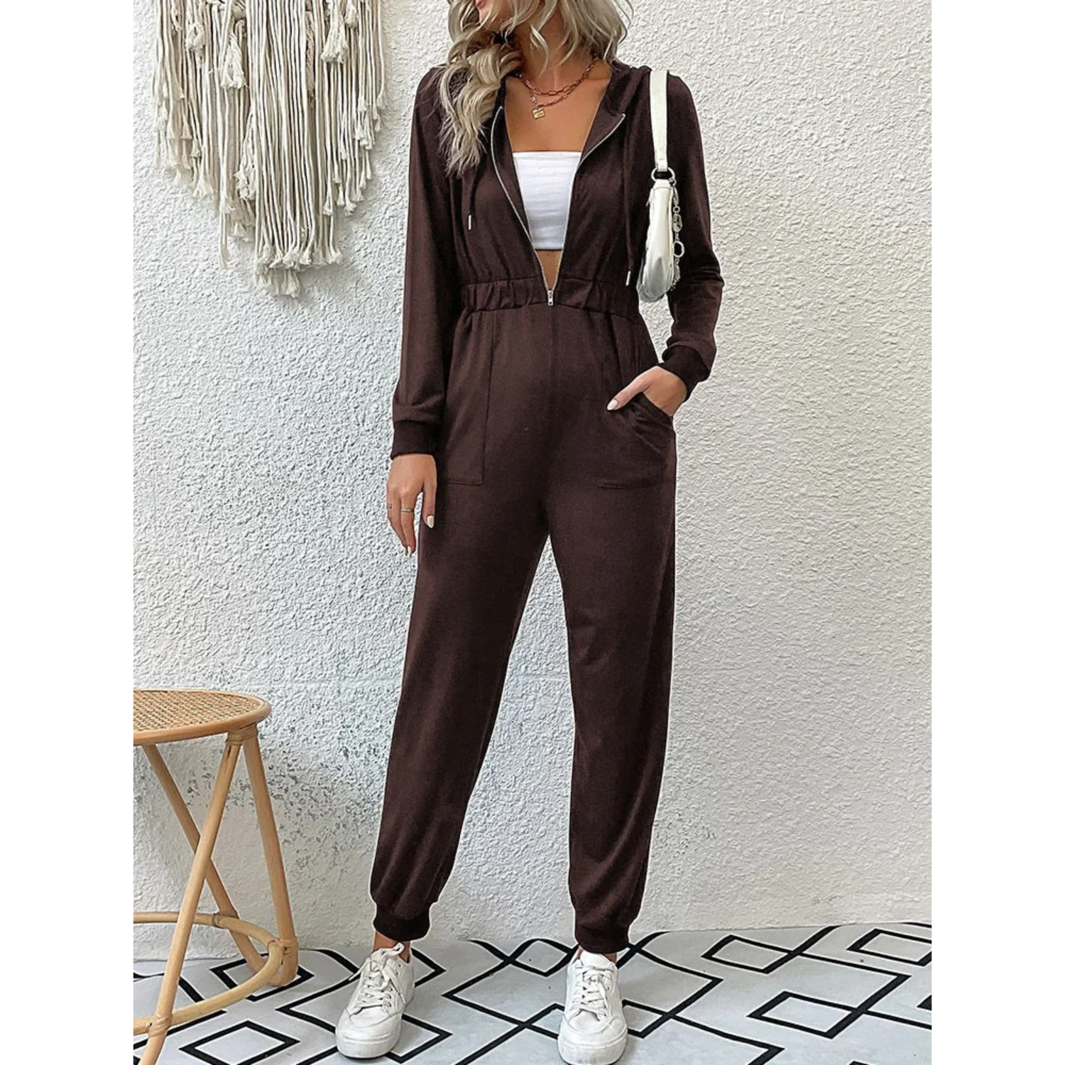 Ladies Luxury Retro Jumpsuit Survêtement & Jogging | Parfait à porter tous les jours Evani Paris