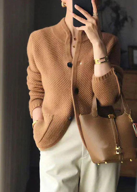 Arletta - Timeless Button-Front Cardigan Jacket