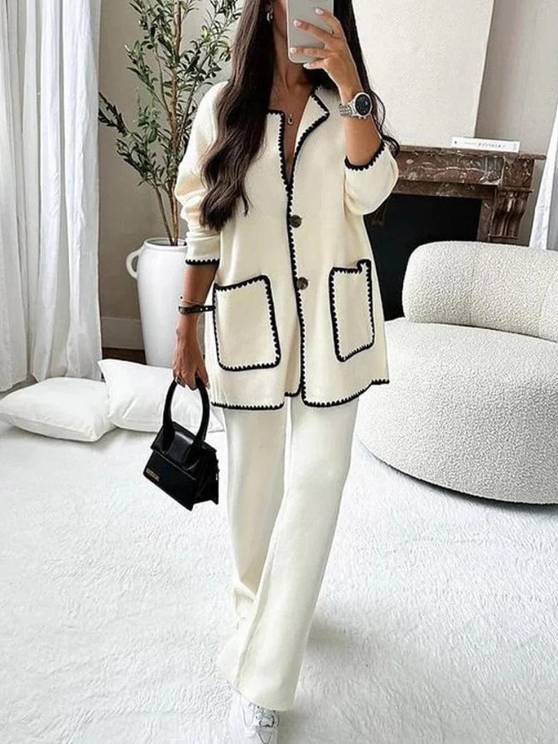 Élégance décontractée : Ensemble deux pièces confort décontracté Evani Paris