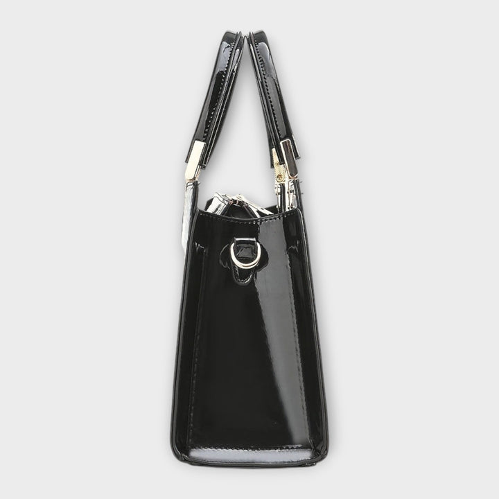 Lara - Glossy Crocodile Pattern Handbag